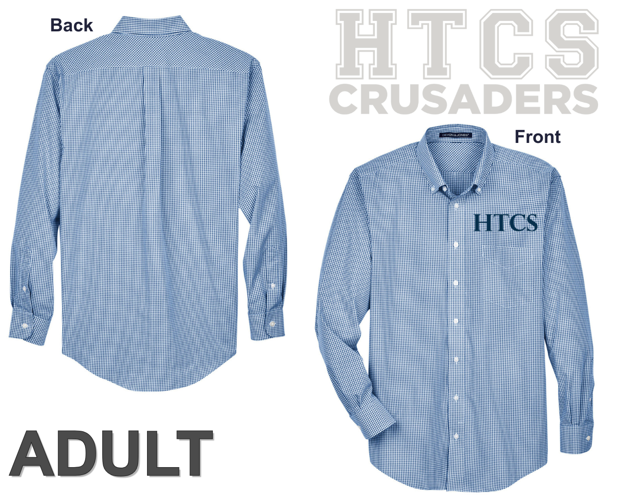 HTCS Logo Dress Shirt - Adult Men's Cut