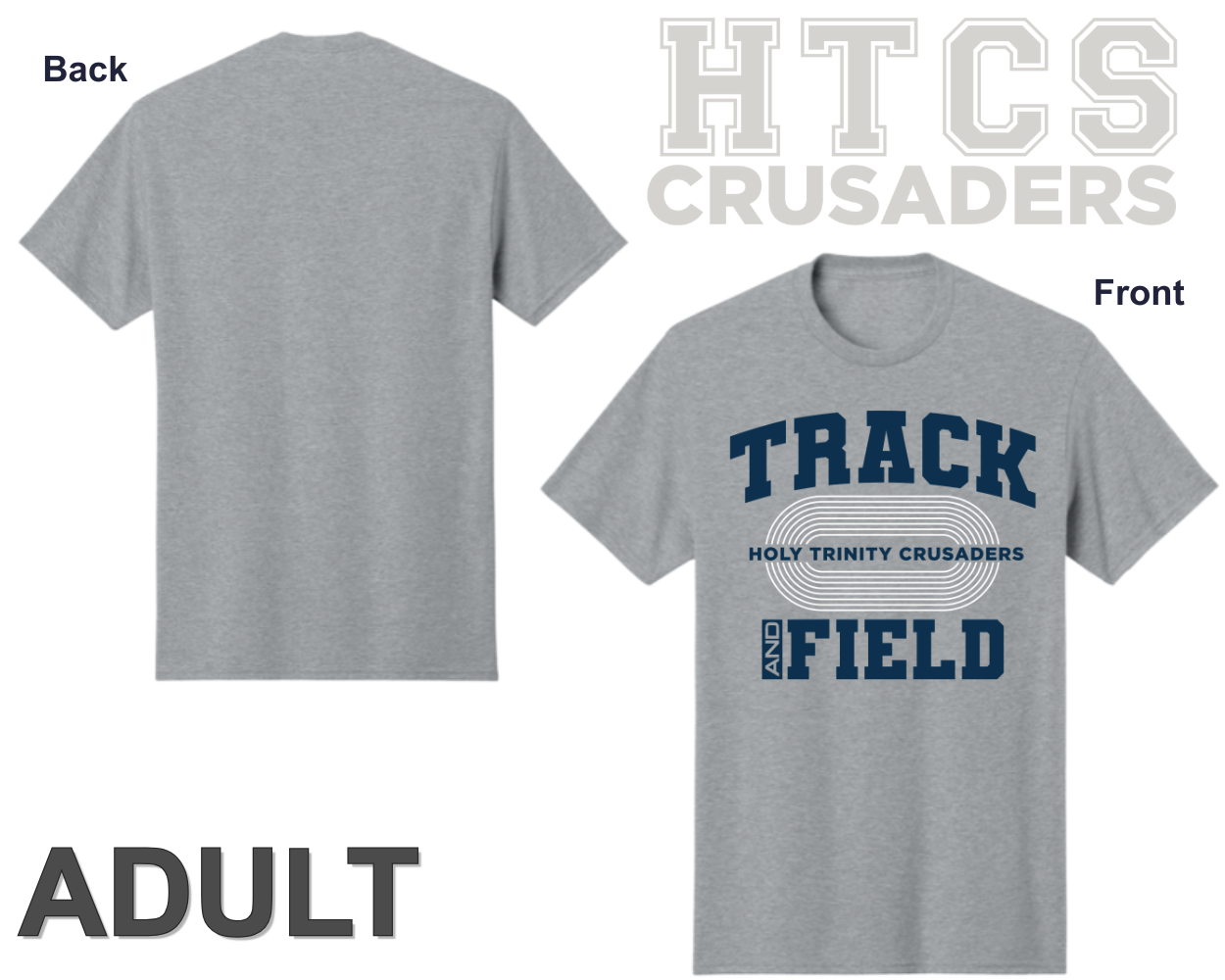 Crusaders Track & Field Dri-fit Shirt - Adult