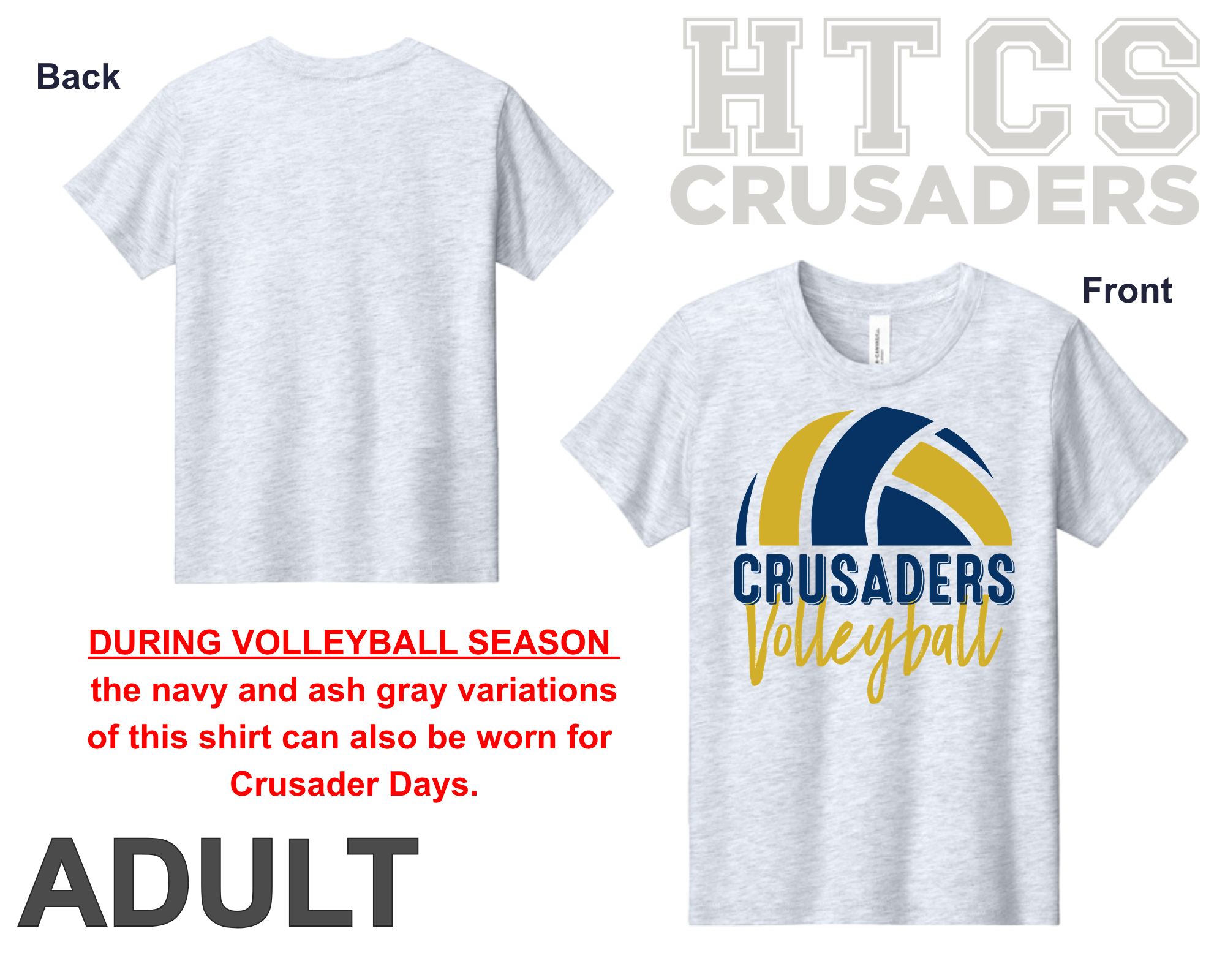 Crusaders Volleyball Shirt - Adult
