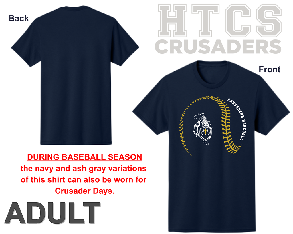 Crusaders Baseball Shirt - Adult
