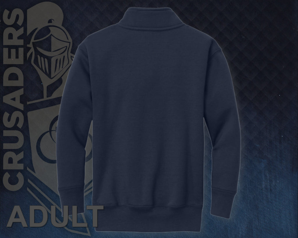 1/4 Zip Collar Sweatshirt - Adult