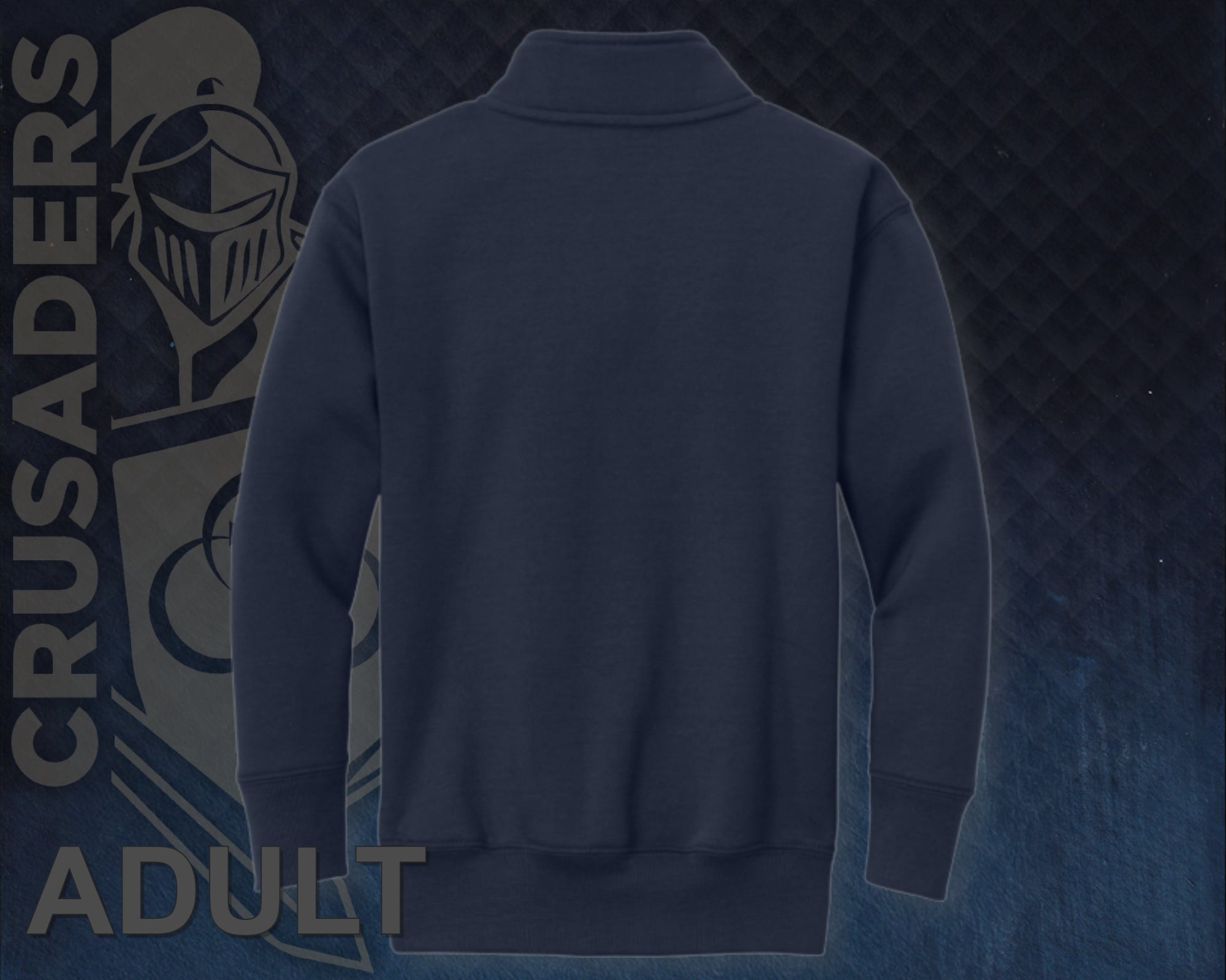 1/4 Zip Collar Sweatshirt - Adult