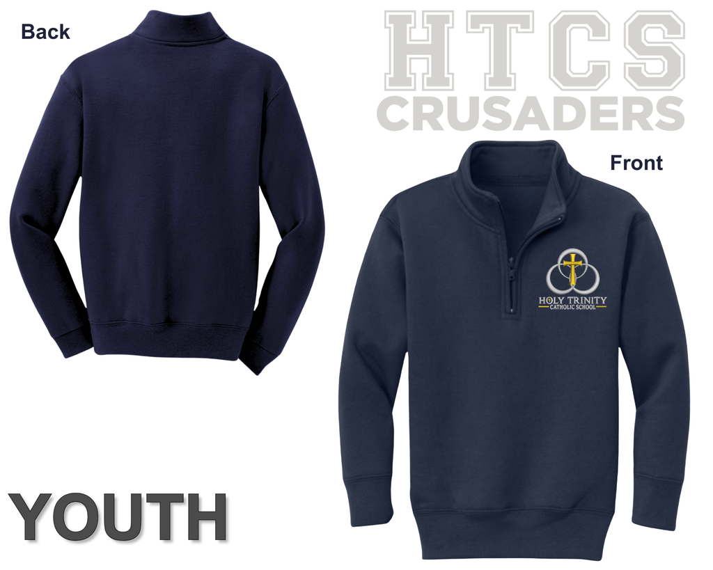 1/4 Zip Collar Sweatshirt - Youth