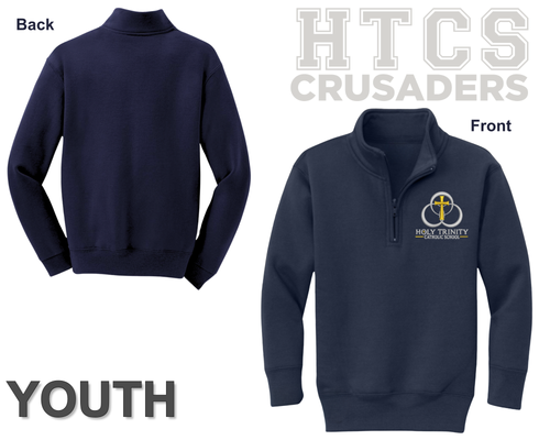 1/4 Zip Collar Sweatshirt - Youth