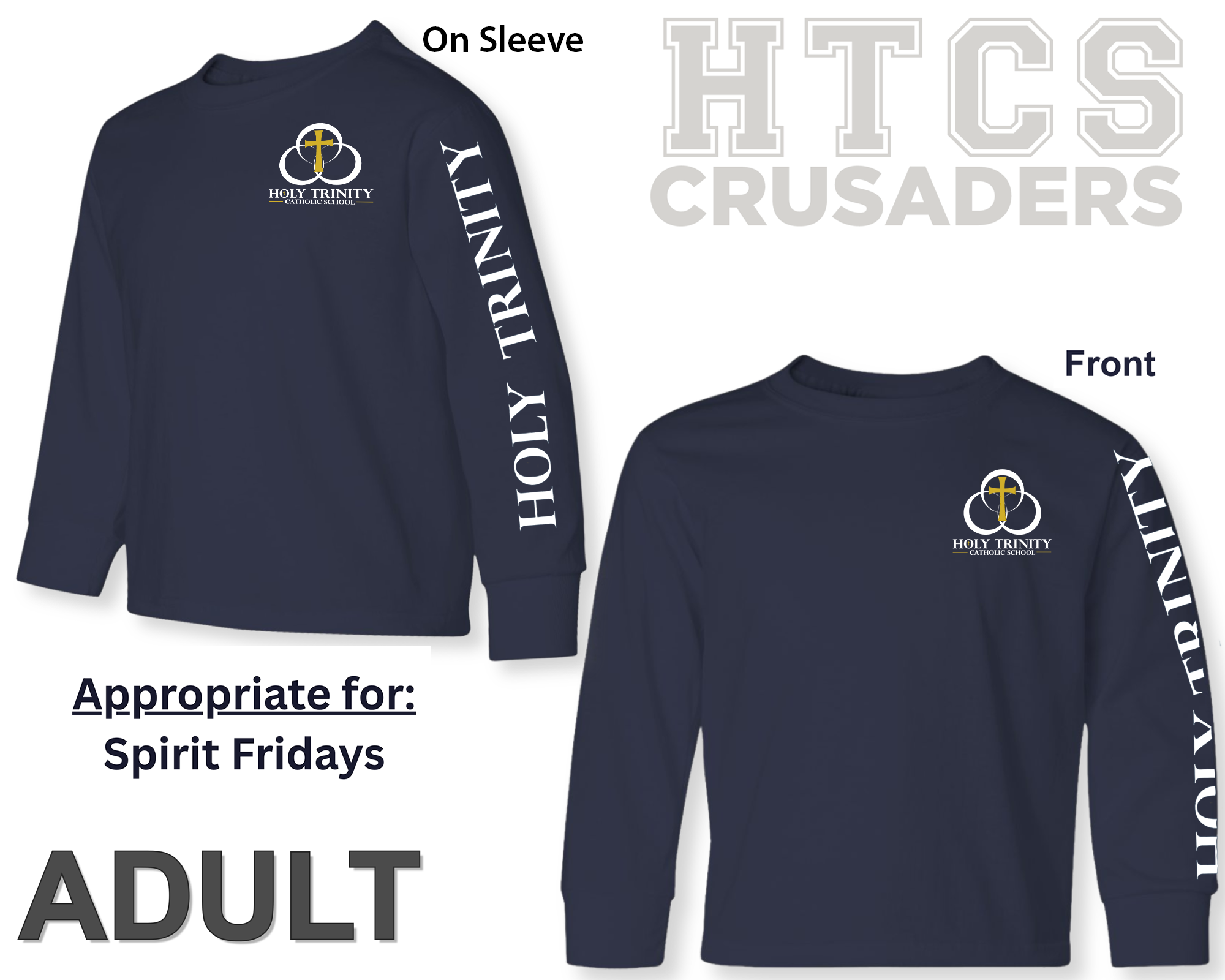 HTCS Logo Long Sleeve Shirt - Adult