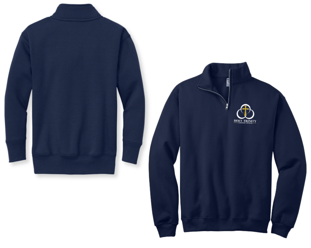 1/4 Zip Collar Sweatshirt - Adult