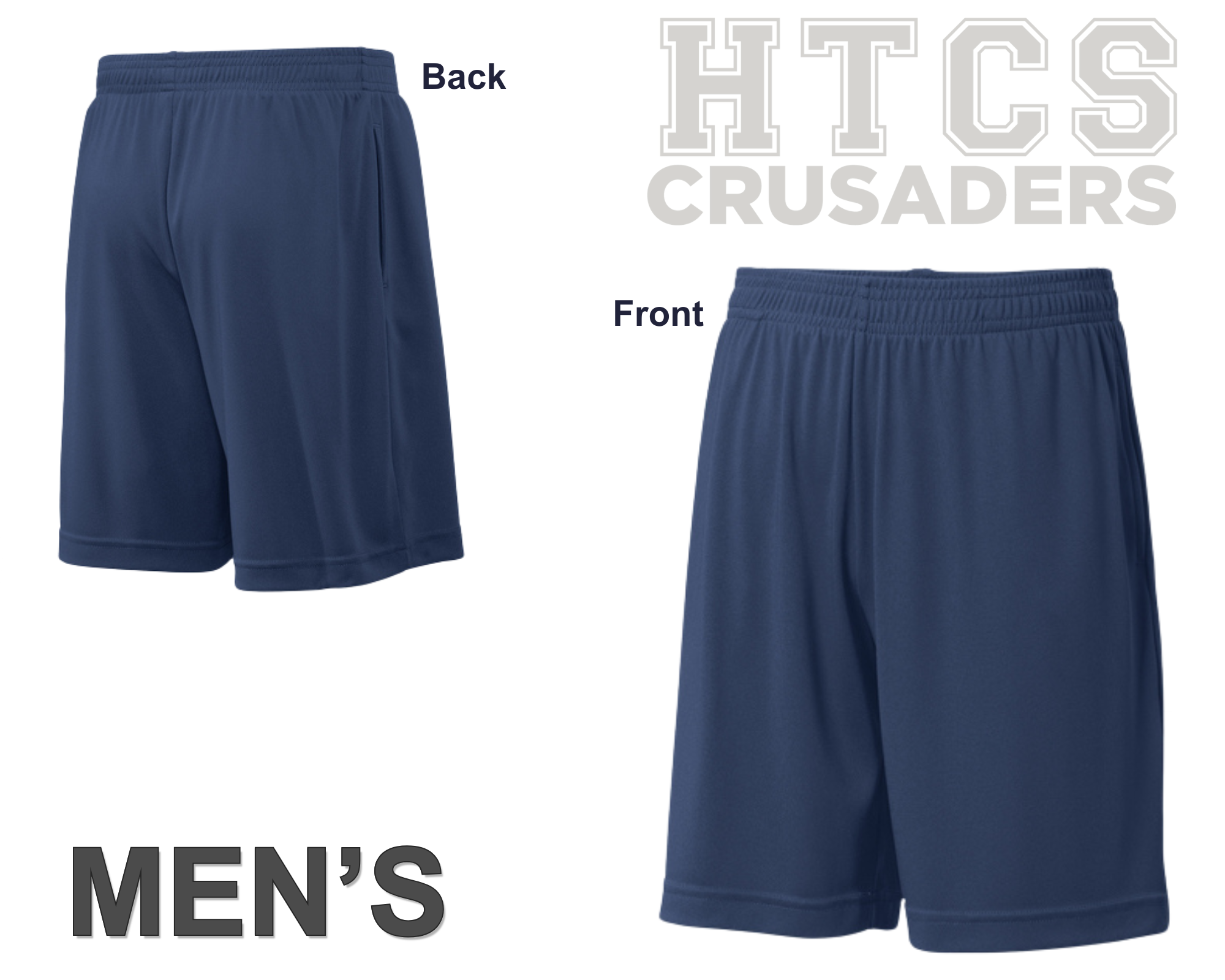 Gym Shorts - Adult Men's Cut