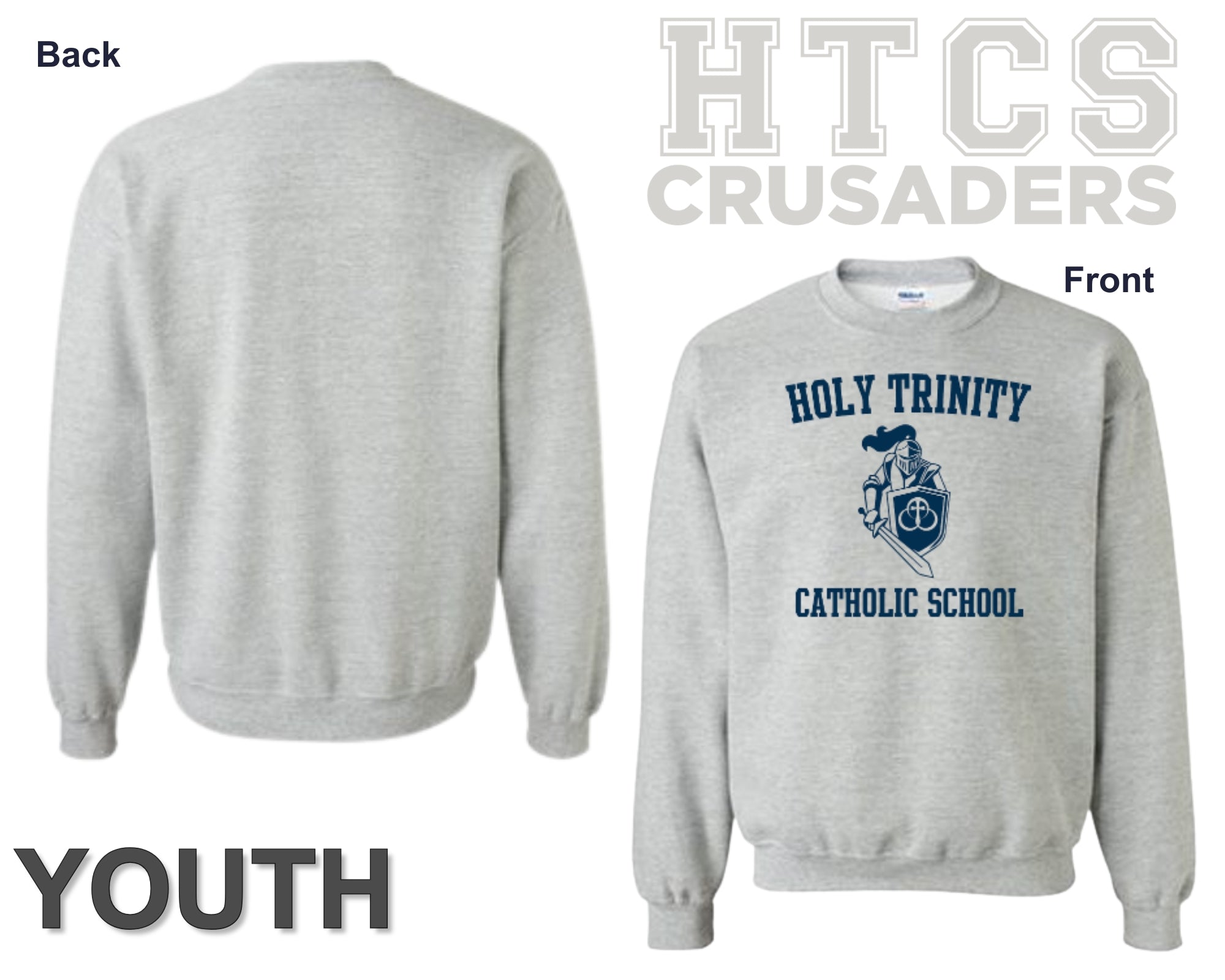 Crusader Crest Sweatshirt - Youth